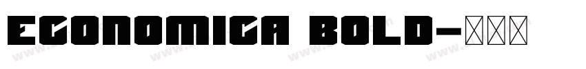 Economica Bold字体转换